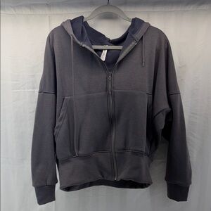 Women's Gray Zip-Up Hoodie